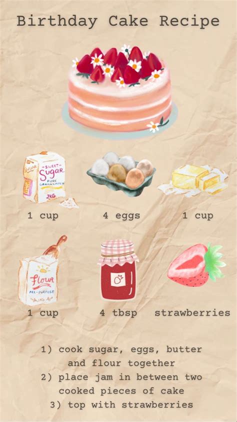 Birthday Cake Recipe