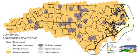 Copperhead Snake Habitat Map