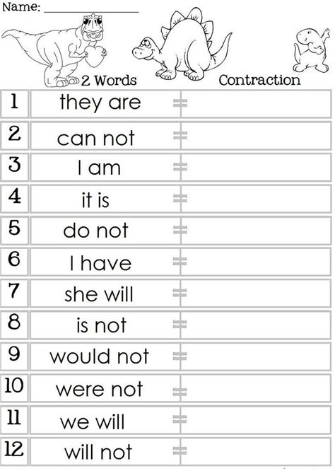 contractions | Contractions | Pinterest