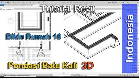 CARA MEMBUAT PONDASI BATU KALI DI SKETCHUP YouTube