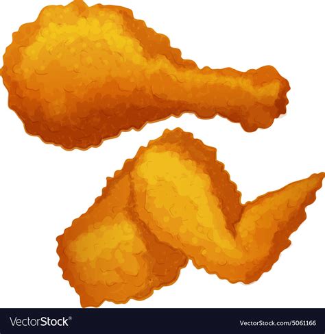 Fried chicken Royalty Free Vector Image - VectorStock