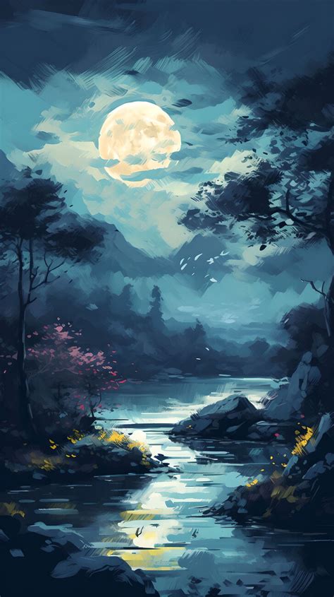 Night Paintings Scene