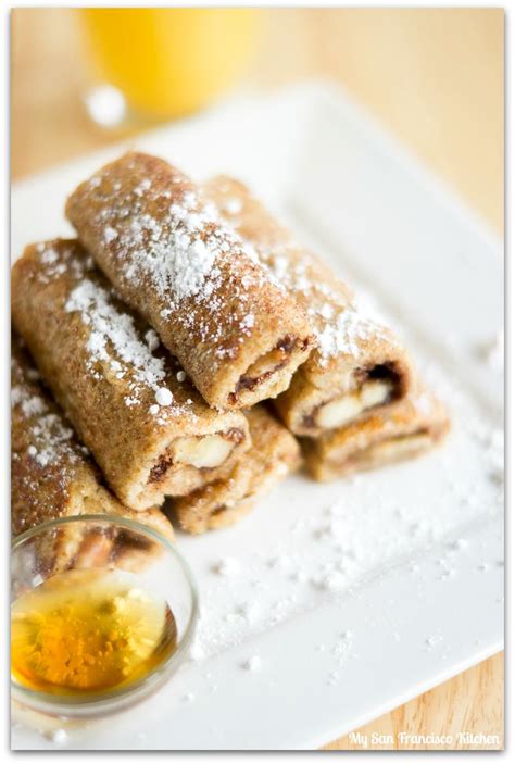 Banana Nutella French Toast Rolls