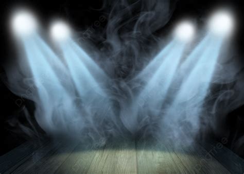 Spotlight Smoke Stage Lighting Effect Luminous Background, Spotlight ...