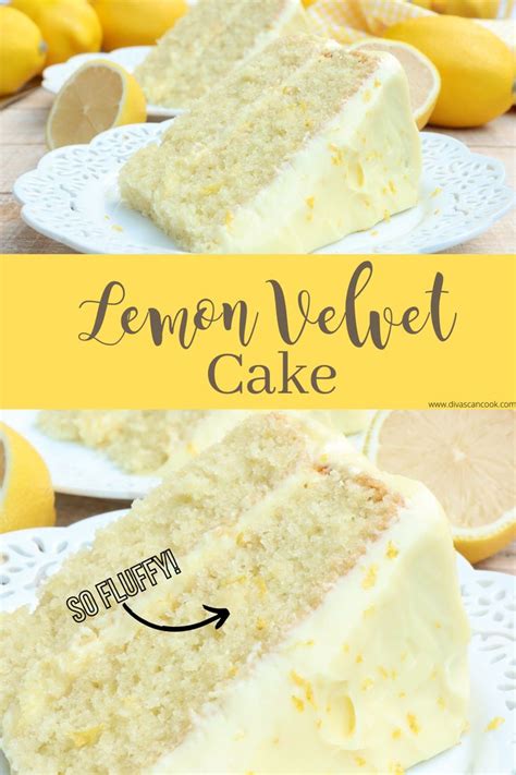 Lemon Velvet Cake w/ Lemon Cream Cheese Frosting | Recipe | Lemon ...