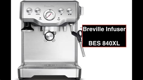 Breville BES840BSXL Infuser Espresso Machine, 61 Oz, Black, 50% OFF