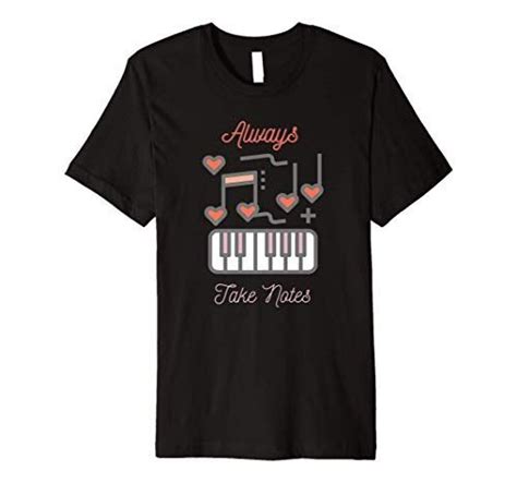 Cute Music Quote Always Take Notes Premium T-Shirt The Morning Shuffle ...