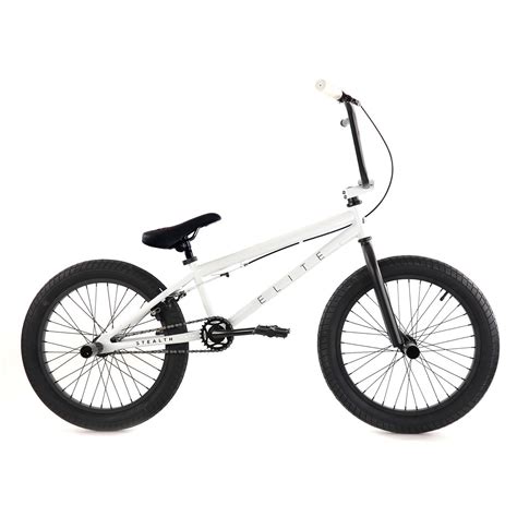 Elite BMX Bike Stealth - White - Chubbys Bikes