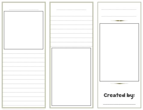 Blank Tri-Fold Brochure Template Download Printable Pdf within Blank ...