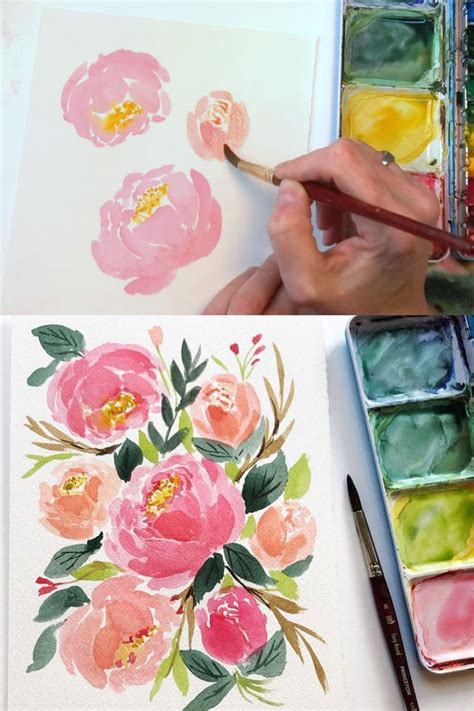 20+ Best Watercolor Flowers Tutorials & Videos - A Piece Of Rainbow