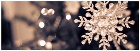 White Snowflake Christmas Facebook Timeline Cover