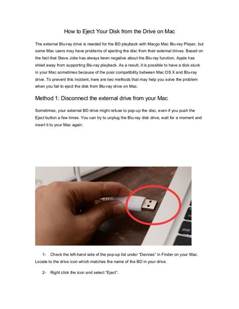 How to Eject Your Disk from the Drive on Mac