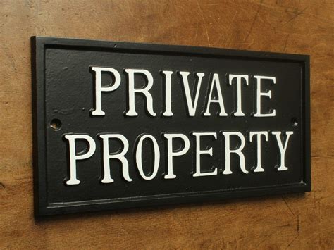 Private Property Sign | Private property signs, Private property, Signs