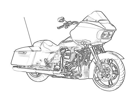 Coloring Pages Of Harley Davidson Motorcycles