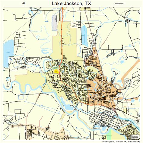 Lake Jackson Texas Street Map 4840588