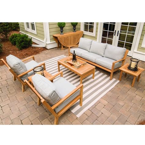 Royal Teak Coastal Teak Sofa and Lounge Chair Outdoor Furniture Set ...