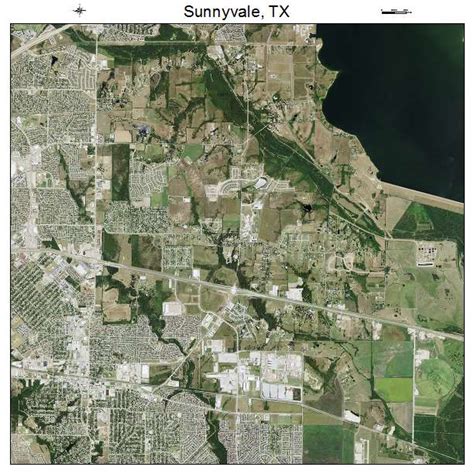 Aerial Photography Map of Sunnyvale, TX Texas