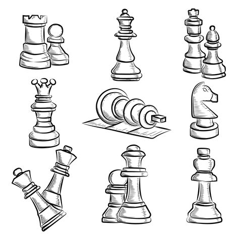 Free Chess Pieces Sketches