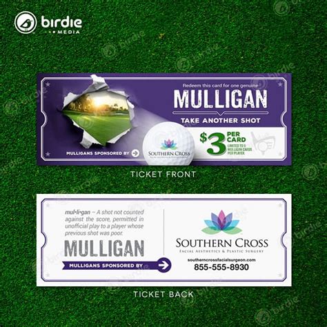 Golf Mulligan Tickets | Golf Tournament Drink Cards – Birdie Products