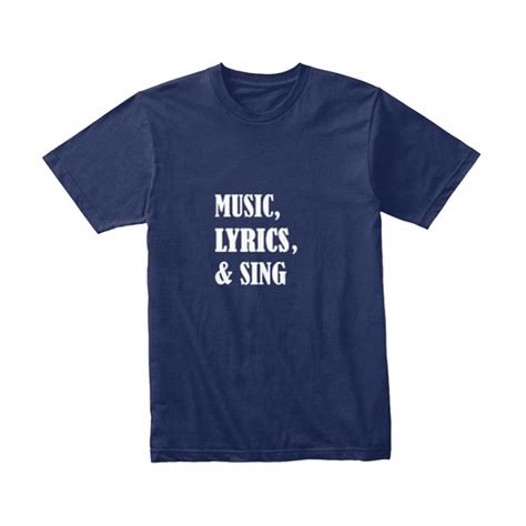 Music, lyrics, and sing t-shirt