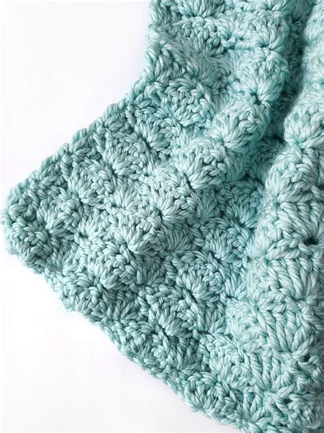 Easy Crochet Shell Stitch Baby Blanket - Easy Crochet Patterns