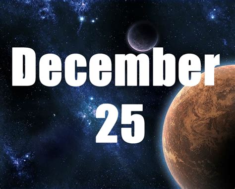 December 25 Birthday horoscope - zodiac sign for December 25th