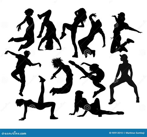 Modern Dance, Silhouettes Art Vector Design Stock Vector - Illustration ...