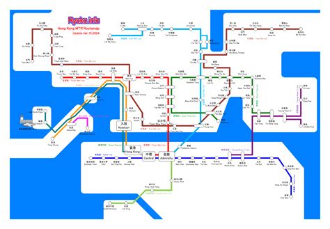 Hong Kong MTR Route map【Update Apr.15.2024】