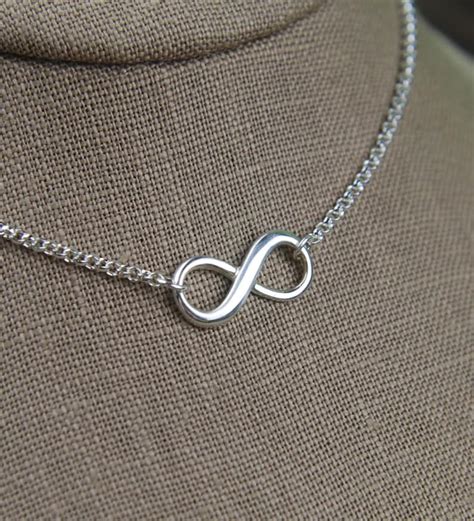 Infinity Symbol Necklace in Sterling Silver Sturdy Infinity - Etsy