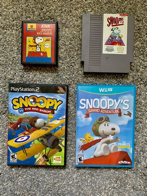 My Snoopy video game collection. : r/retrogaming