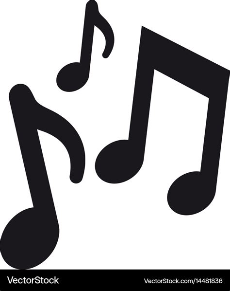 Musical notes icon Royalty Free Vector Image - VectorStock