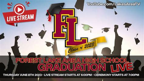 Forest Lake Area High School Graduation 2023 - LIVE - YouTube