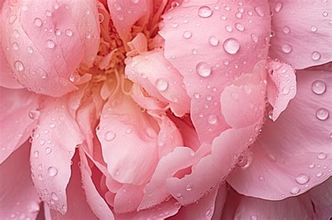 Premium AI Image | Enchanting macro photography of Peony flower with ...