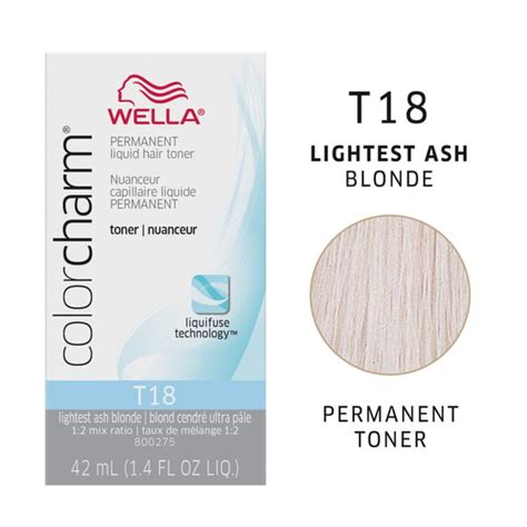 Buy Wella Color Charm Permanent Liquid Hair Toner [T18 LIGHTEST ASH ...