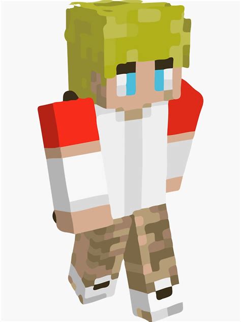 "TOMMYINNIT GHOSTBUR DREAM SMP Skin Minecraft Speedrun Manhunt" Sticker ...