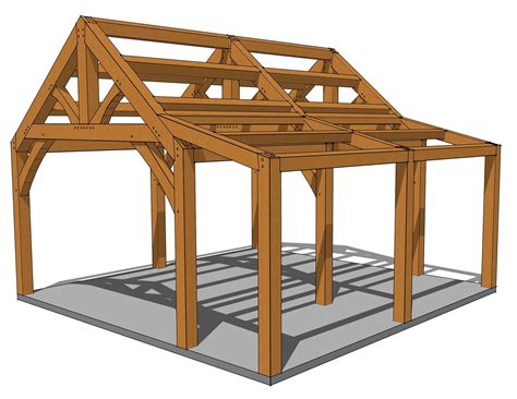 20x20 Timber Frame Plan - Etsy