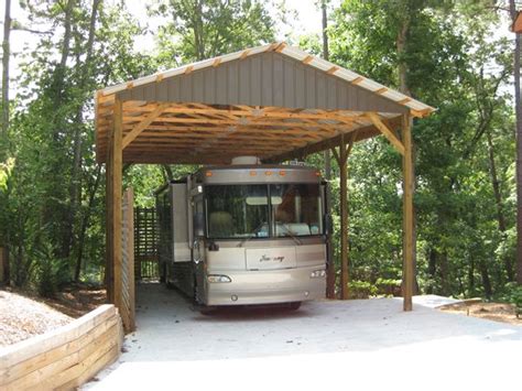 RV Shelter/RV Garage Kit | Arbor Wood Products | Rv shelter, Rv garage ...