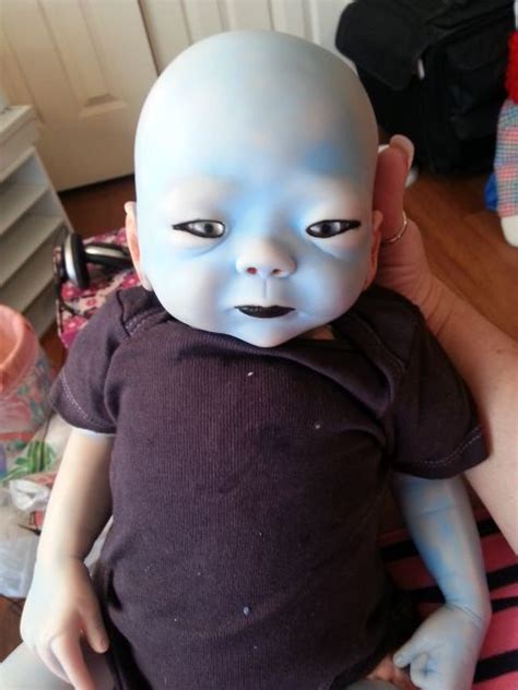 Sonar, my baby Alien...he was made by a friend. | Reborn baby dolls ...