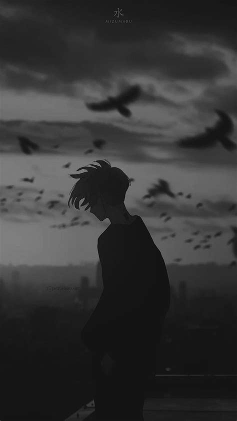 Anime sad paysage, atmosphere, sky HD phone wallpaper | Pxfuel