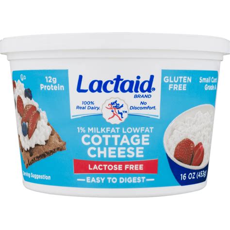 Lactaid Lactose Free Low-Fat Cottage Cheese, 16 Oz. - Walmart.com ...