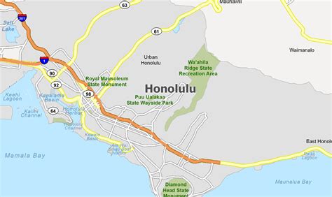 Honolulu Map, Hawaii - GIS Geography