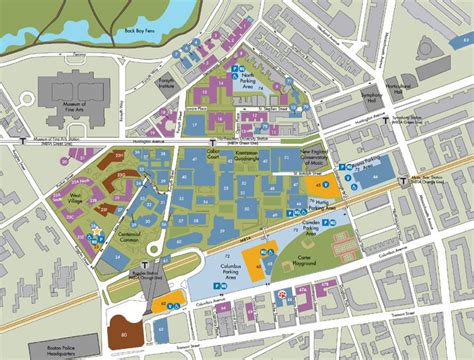 Northeastern University Campus Map