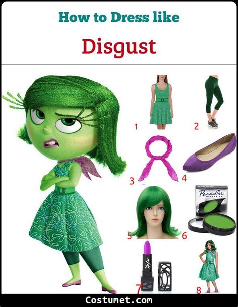 Disgust Costume from Inside Out for Cosplay & Halloween 2022 Inside Out ...