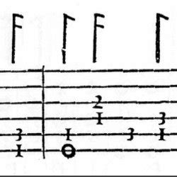 Excerpt of lute tablature in French style. | Download Scientific Diagram