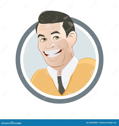 Retro Cartoon Salesman Royalty Free Stock Photos - Image: 25420988