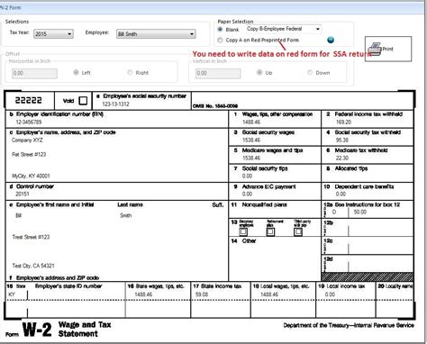 ezAccounting Payroll: How to Print Form W2