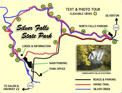 Trail Map of Silver Falls Canyon | Silver falls state park, Trail maps ...