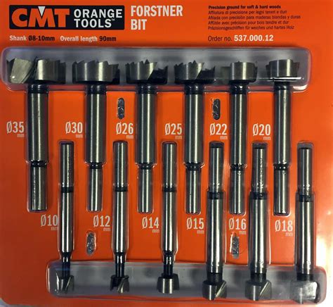 CMT 537 Forstner Drill Bit set 12-PCE KSS S-8-10 R | Drill bits, Drill, Cmt