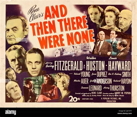 BARRY FITZGERALD in AND THEN THERE WERE NONE (1945), directed by RENE ...