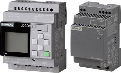 Siemens LOGO! 12/24RCE & LOGO! Power PLC controller 12 Vdc, 24 Vdc ...